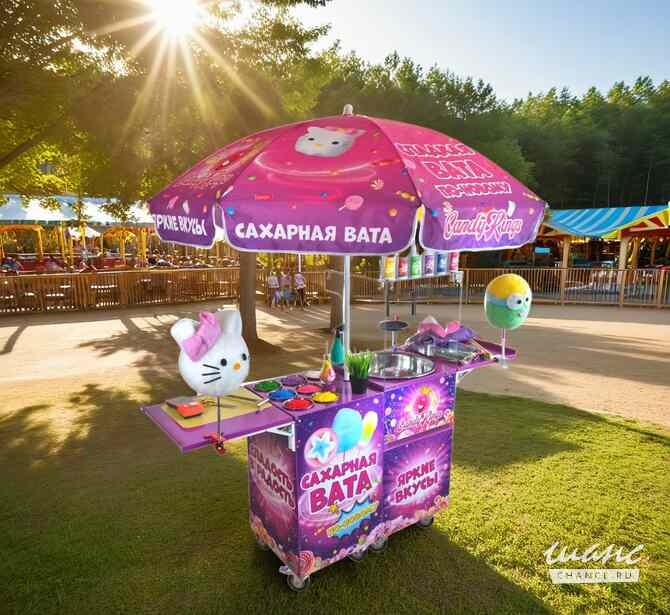 Аппарат для сахарной ваты Candyman Gas Plus (газовый) Краснодар - изображение 1