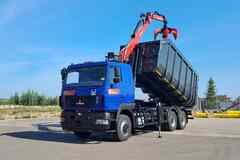 Ломовоз МАЗ 631228 с КУ Palfinger ВМ10-74