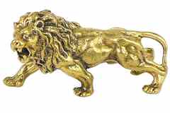 Статуэтка Лев  символ власти и благосостояния 7х3,5х2,5см, бронза