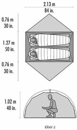 палатка MSR Elixir 2, Новая - универсальная и функциональная двухместная палатка. Санкт-Петербург - изображение 2