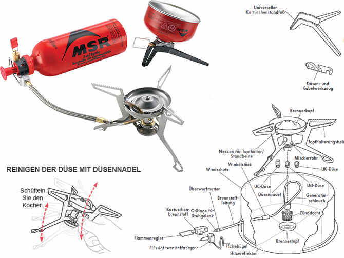 Мультитопливная горелка MSR WhisperLite Universal (газ, бензин, керосин). Новая Москва - изображение 1