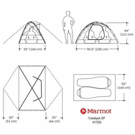 Палатка Marmot Catalyst 2P. Новая. С футпринтом. Санкт-Петербург - изображение 2