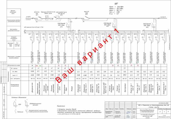 Разработка схем электрощитов, однолинейных схем электроснабжения Химки - изображение 3