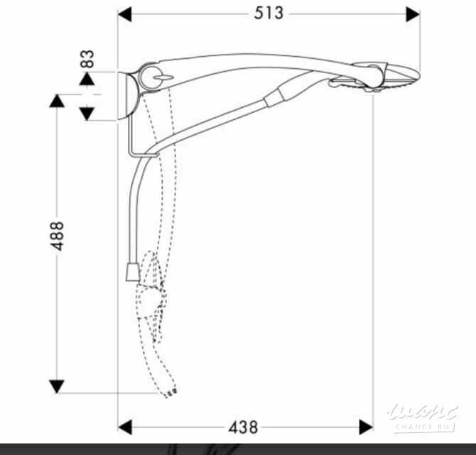 Держатель душа Hansgrohe Raindance Allrounder, 28110000. Санкт-Петербург - изображение 2