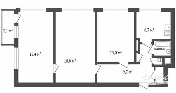 Продам 3-комнатную квартиру 68 м², этаж 1/9 Ленинский проспект Санкт-Петербург - изображение 10