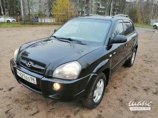 Hyundai Tucson 2008 года 2.7 АКПП черный металлик внедорожник. отл.сост НЕ БИТ. ВСЕ ТО у ОФ ,ДИЛЕРА Санкт-Петербург - изображение 1