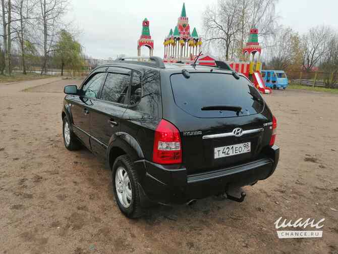 Hyundai Tucson 2008 года 2.7 АКПП черный металлик внедорожник. отл.сост НЕ БИТ. ВСЕ ТО у ОФ ,ДИЛЕРА Санкт-Петербург - изображение 5