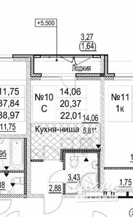 1-к квартира, 22.01 м², этаж 2/15 Санкт-Петербург - изображение 3