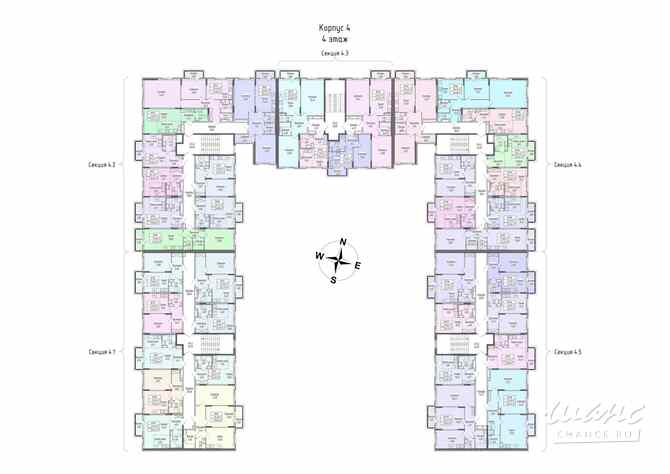 2-к квартира, 62.59 м², этаж 4/4 Ломоносов - изображение 1