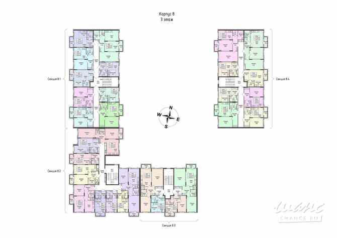 2-к квартира, 59.05 м², этаж 3/4 Ломоносов - изображение 1