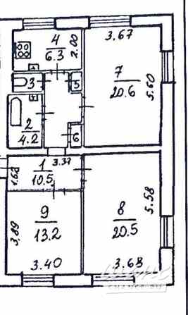 Комната 20.6 м², в 3-к квартире, этаж 2/5 Санкт-Петербург - изображение 3