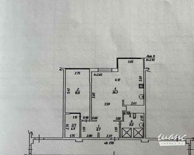 2-к квартира, 74 м², этаж 18/25 Краснодар - изображение 3