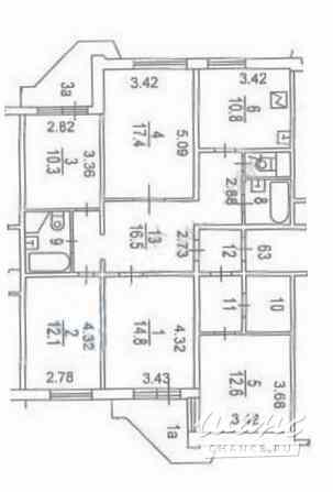 5-к квартира, 112 м², этаж 11/12 Москва - изображение 3