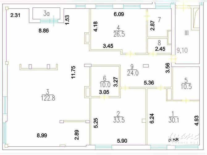 4-к квартира, 267 м², этаж 3/4 Москва - изображение 10