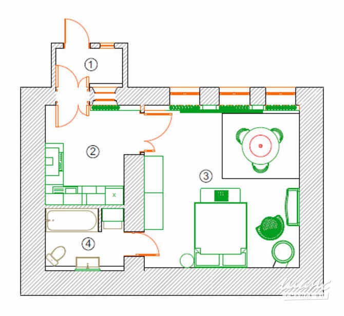 1-к квартира, 41.1 м², этаж 1/3 Санкт-Петербург - изображение 3