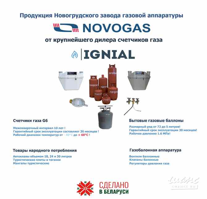 Оптовые поставки бытовых счетчиков газа и газовых баллонов Смоленск - изображение 5