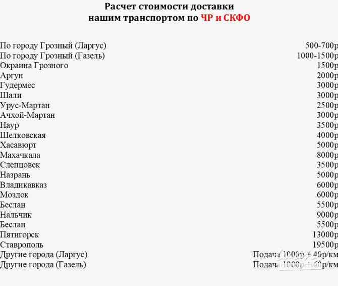 Грузоперевозки по северному кавказу Грозный - изображение 4