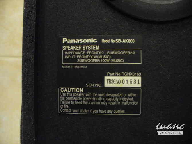 Колонка от музыкального центра Panasonic SB-AK600. Санкт-Петербург - изображение 4