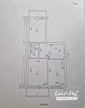 2-к квартира, 62 м², этаж 7/16 Барнаул - изображение 3