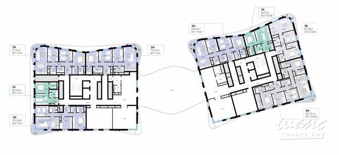 1-к квартира, 56.47 м², этаж 2/13 Москва - изображение 1