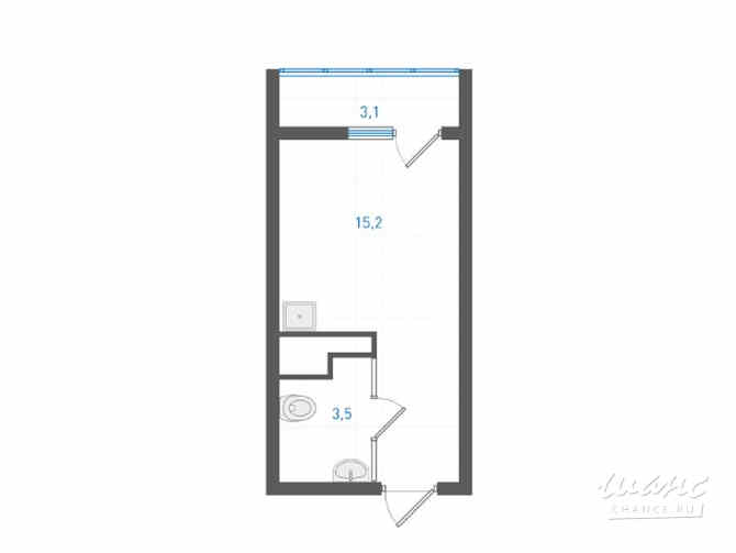 1-к квартира, 19.92 м², этаж 9/25 Екатеринбург - изображение 2