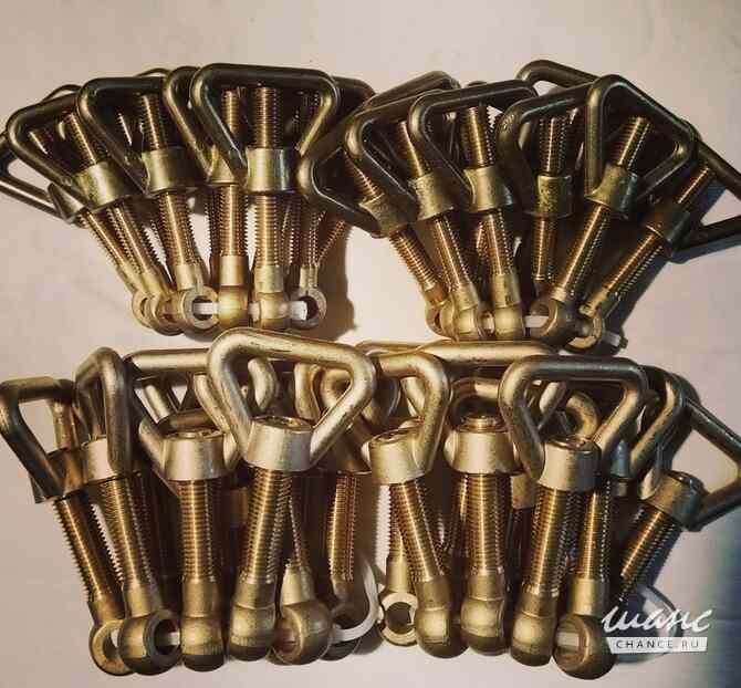 Комплекты судовые латунные (откидной болт/гайка барашек) Тюмень - изображение 1