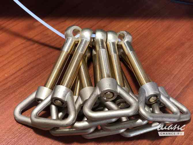 Гайки барашки, болты откидные судовые латунные ЛС 59 Тюмень - изображение 2