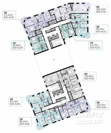 2-к квартира, 82.34 м², этаж 6/13 Москва - изображение 1