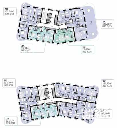 2-к квартира, 93.35 м², этаж 4/7 Москва - изображение 1