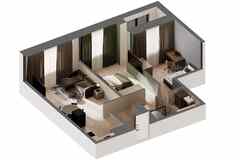 2-к квартира, 64.7 м², этаж 30/31