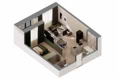 1-к квартира, 45.2 м², этаж 31/31