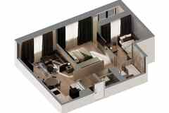 2-к квартира, 54.1 м², этаж 32/32