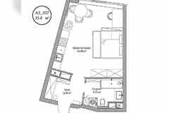 1-к квартира, 35.8 м², этаж 2/10