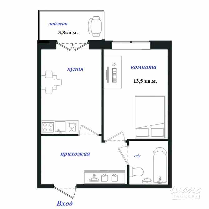 Продам 1-комнатную квартиру 34 м², этаж 4/4 Сертолово - изображение 9