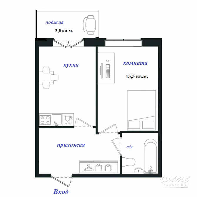 Продам 1-комнатную квартиру 34 м², этаж 4/4 Сертолово - изображение 10