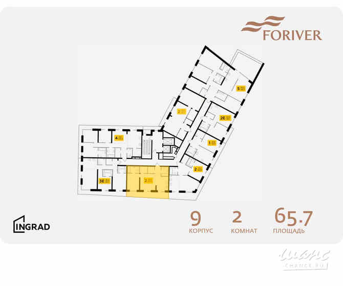 2-к квартира, 65.7 м², этаж 15/16 Москва - изображение 2