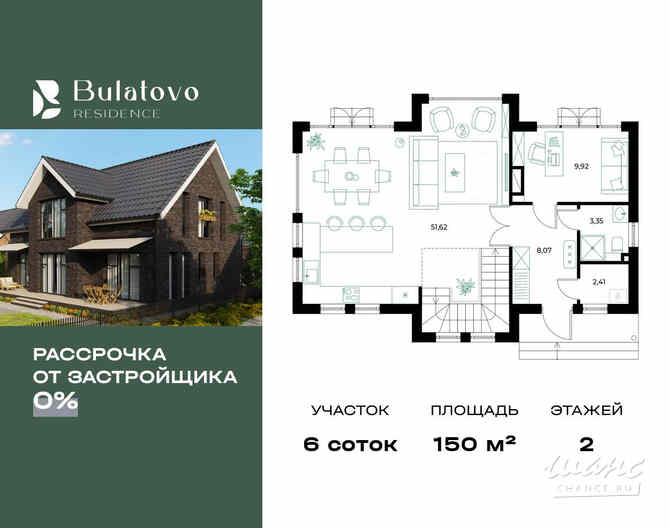 Коттедж 150 м², коттеджный поселок Резиденция Булатово, 95 Москва - изображение 3