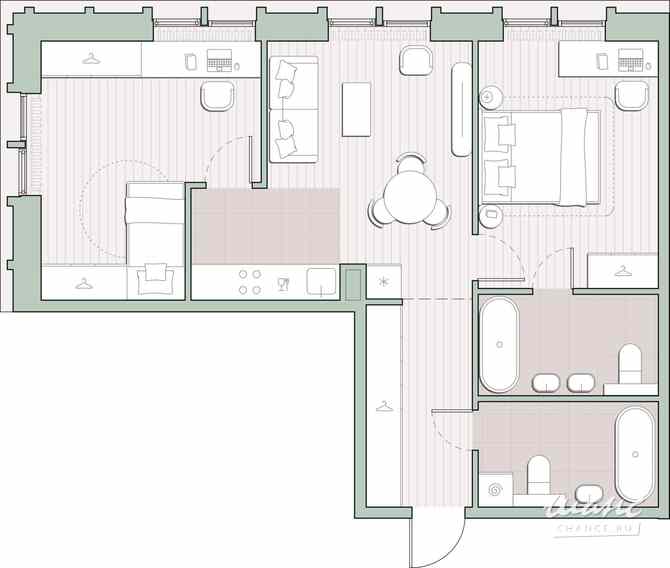 2-к квартира, 64.27 м², этаж 4/12 Москва - изображение 1