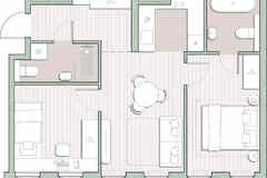2-к квартира, 53.42 м², этаж 10/44