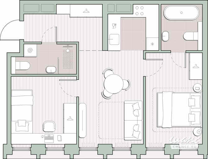 2-к квартира, 53.42 м², этаж 10/44 Москва - изображение 1