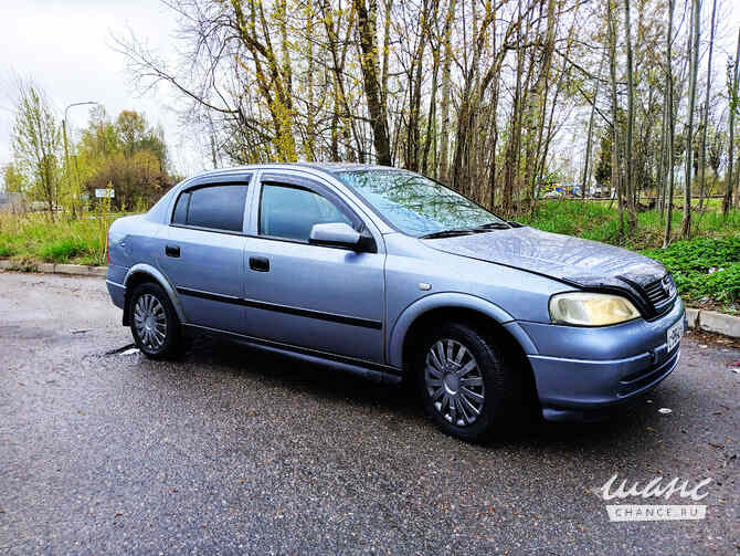 Opel Astra 2003 года МКПП синий металлик седан Санкт-Петербург - изображение 1