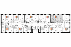 2-к квартира, 53.5 м², этаж 23/27