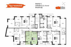 1-к квартира, 34 м², этаж 12/22