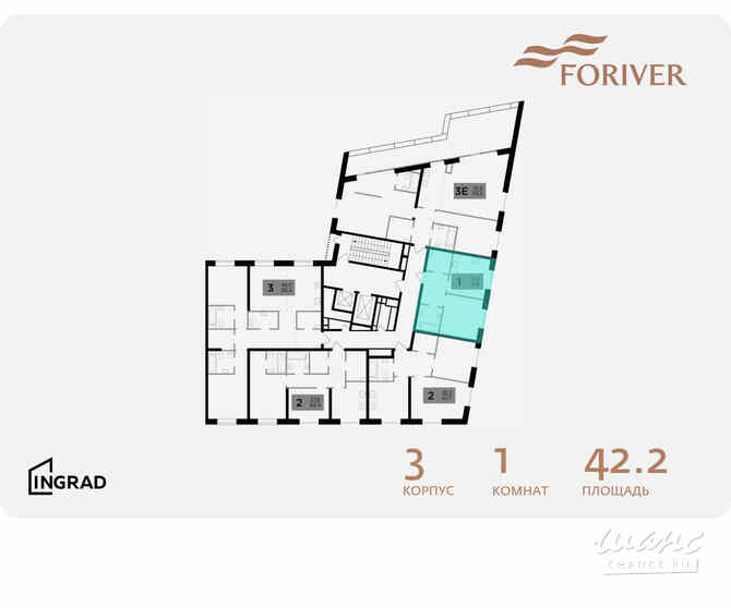 1-к квартира, 42.2 м², этаж 14/14 Москва - изображение 2