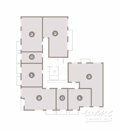 1-к квартира, 21.9 м², этаж 2/8 Екатеринбург - изображение 1
