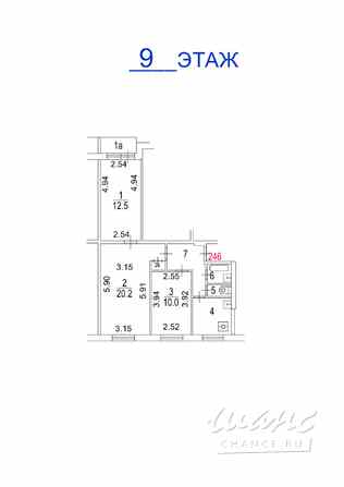 3-к квартира, 57.9 м², этаж 9/9 Москва - изображение 3