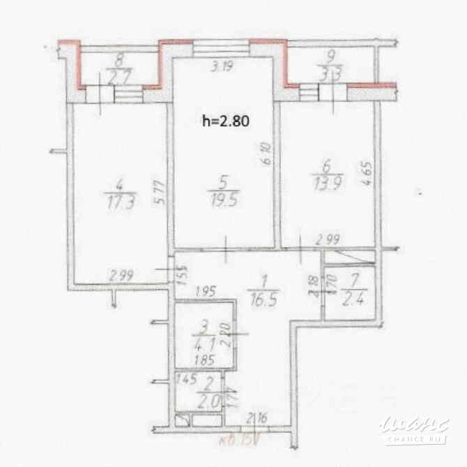 2-к квартира, 75.6 м², этаж 5/17 Раменское - изображение 3