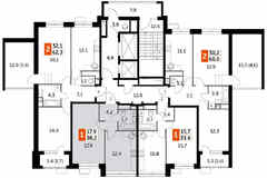 1-к квартира, 38.2 м², этаж 10/12