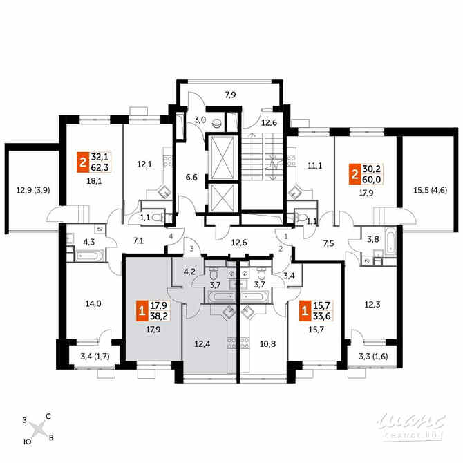 1-к квартира, 38.2 м², этаж 10/12 Москва - изображение 1