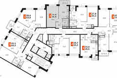1-к квартира, 38.6 м², этаж 8/12